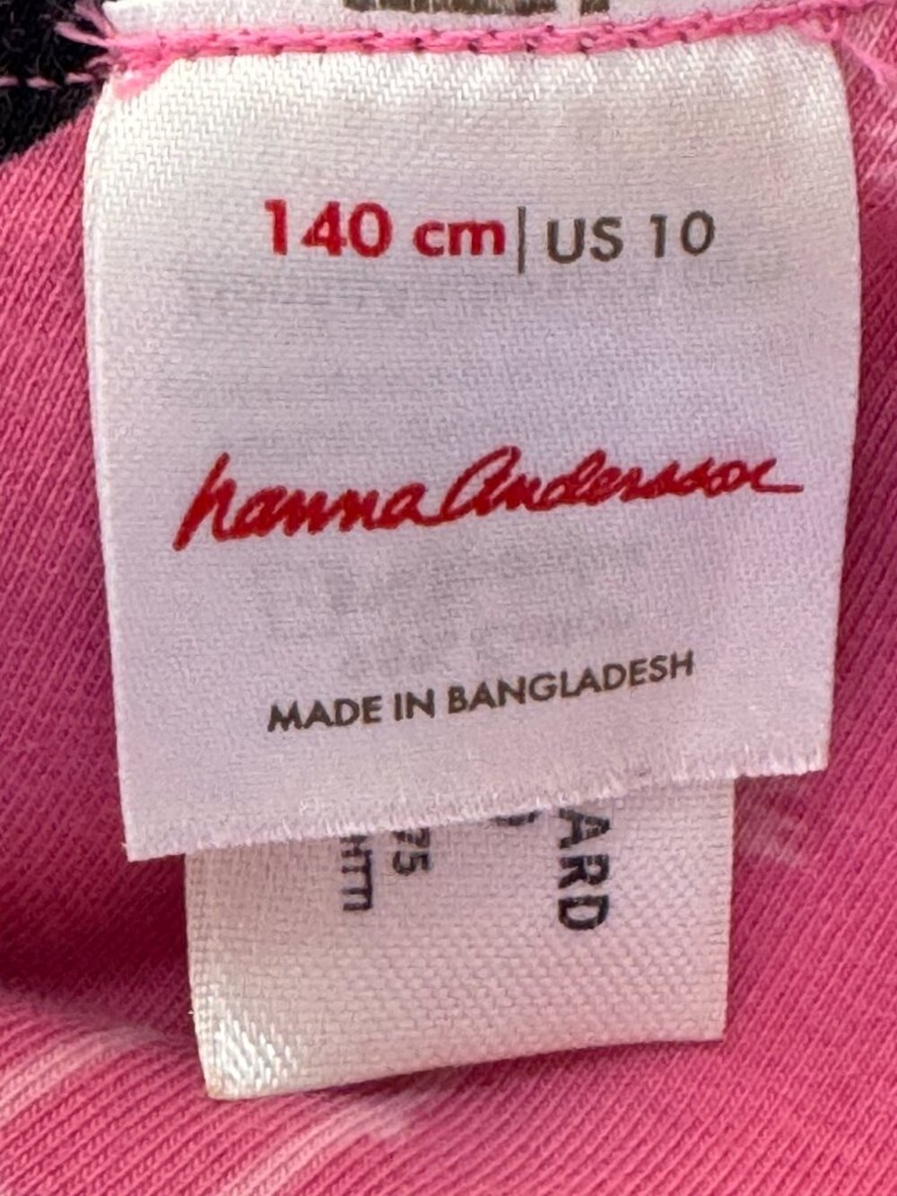 Hanna Andersson Crossback Skater Dress with Pockets Pink Flamingo Print Size 10 - Picture 4 of 7